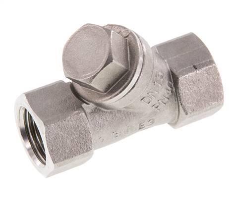 G1/2'' Stainless Steel 316 Y Check Valve PTFE 0.4/0.8-40bar - CLYS