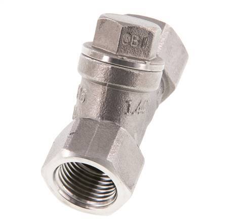 G1/2'' Stainless Steel 316 Y Check Valve PTFE 0.4/0.8-40bar - CLYS