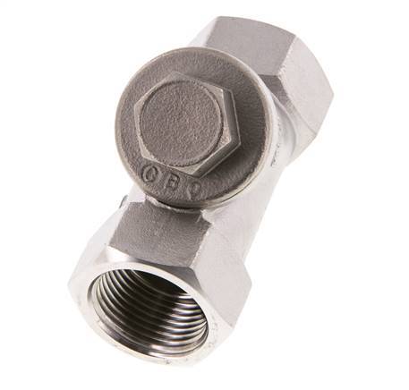 G3/4'' Stainless Steel 316 Y Check Valve PTFE 0.4/0.8-40bar - CLYS