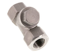 G3/8'' Stainless Steel 316 Y Check Valve PTFE 0.4/0.8-40bar - CLYS