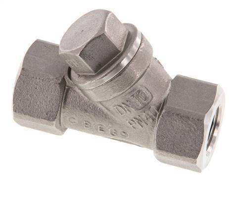 G3/8'' Stainless Steel 316 Y Check Valve PTFE 0.4/0.8-40bar - CLYS