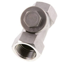 G1'' Stainless Steel 316 Y Check Valve PTFE 0.4/0.8-40bar - CLYS