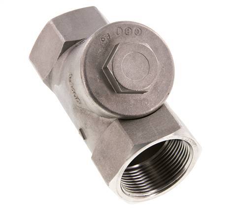 G1-1/2'' Stainless Steel 316 Y Check Valve PTFE 0.4/0.8-40bar - CLYS