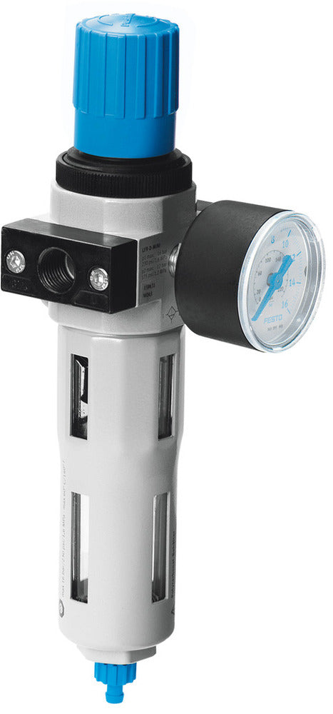 Festo Compressed Air Filter Regulator G3/8'' 0.5-12bar 3100l/min 40µm Midi - 159582