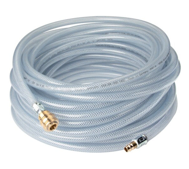 Compressed air hose with DN 7.2 coupling, 21 bar, 25 meter, 15 mm outer diameter