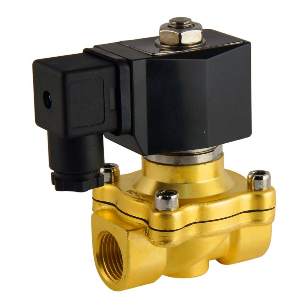 Solenoid Valve DF-SA 1/2'' brass FKM 0-10bar 120V AC