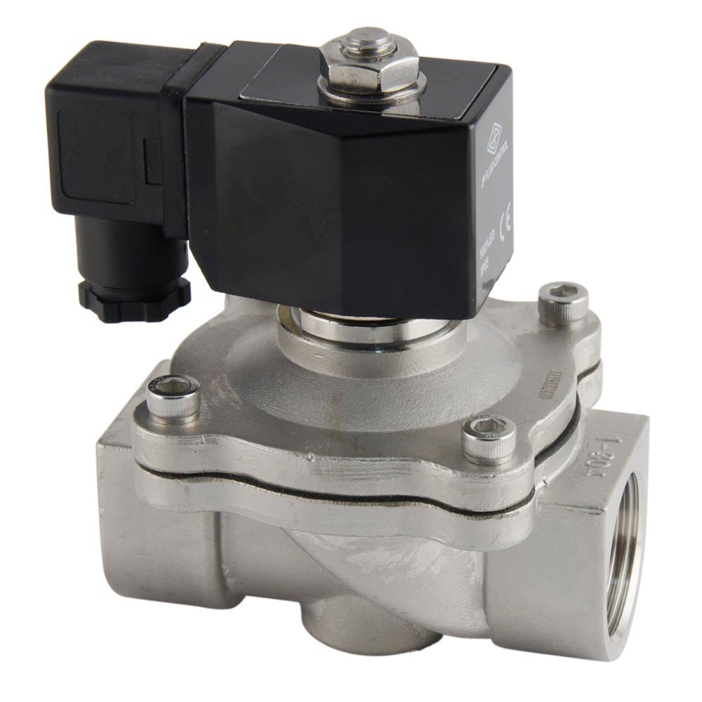 Solenoid Valve DF-SA 1'' stainless steel FKM 0-6bar 24V DC