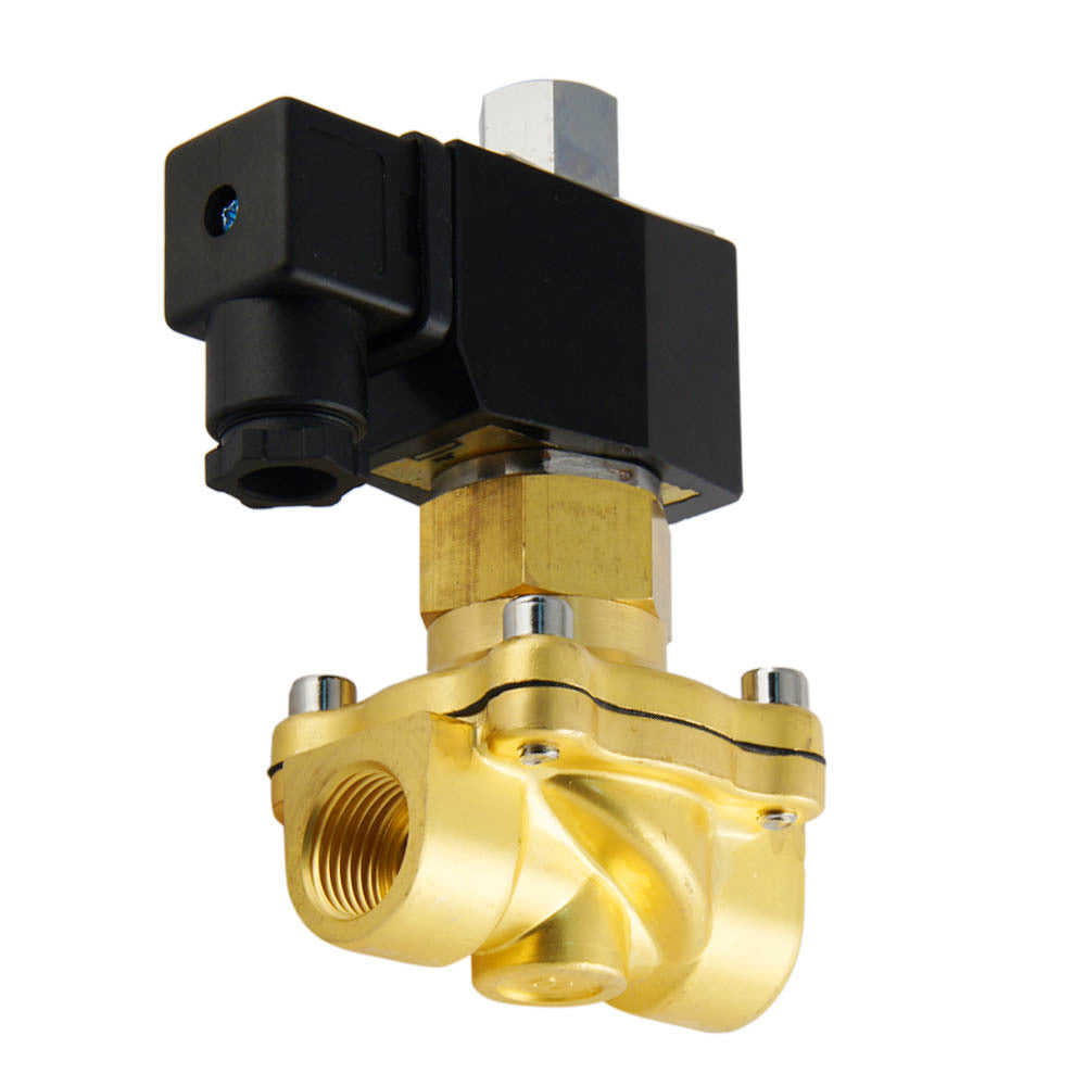 Solenoid Valve DF-SB 3/8'' NO brass EPDM 0-5bar 120V AC