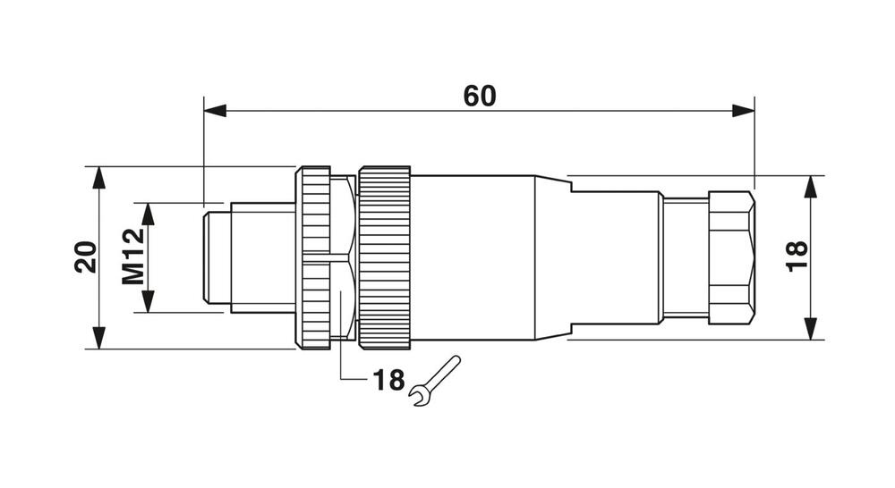 Phoenix Contact Round (Industrial) Connector - 1681088