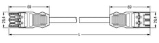 Wago Winsta Midi Patch Cord Adjustable Building Installation - 771-9993/017-201