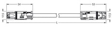 Wago 774 Patch Cable Adjustable Building Installation - 774-9993/007-301
