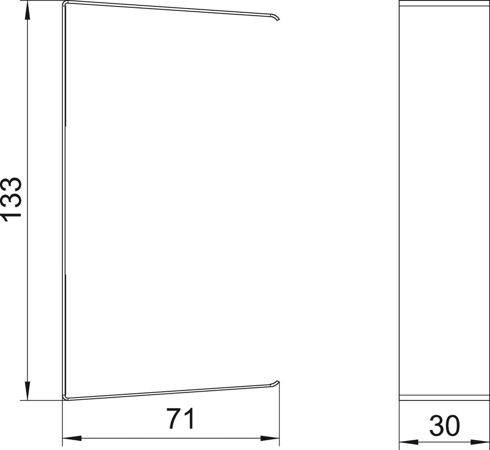 OBO GS Cover strip Wall channel - 6279764