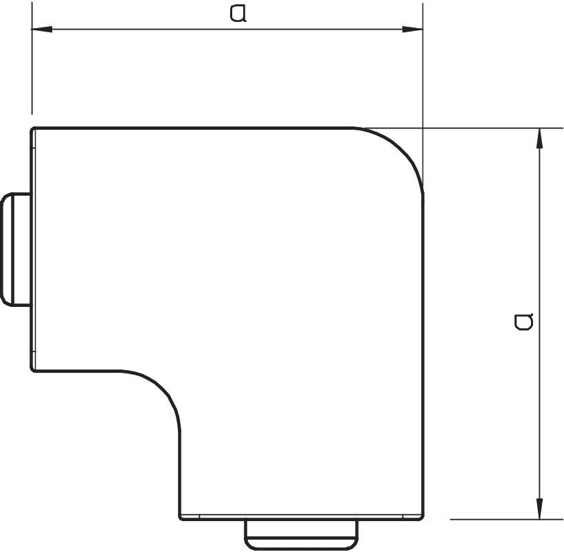 OBO Vertical Corner Piece Pipe Duct - 6192785 [4 Pieces]