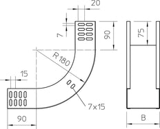 OBO RBV Bend/corner Piece Cable Tray - 7007017