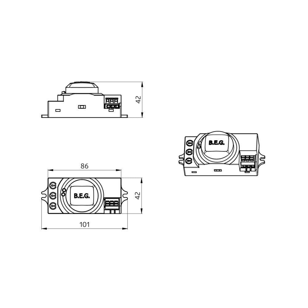 BEG Luxomat Motion Switch (Complete) - 94401