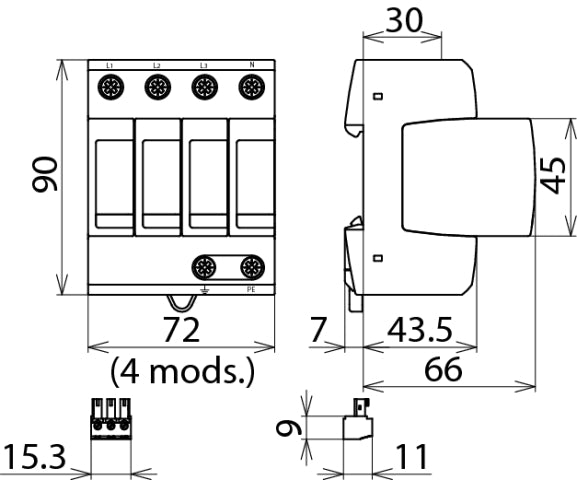 DEHN DEHNguard Mains Surge Protector - 952315