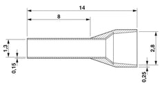 Phoenix Contact AI Wire End Sleeve - 3200519 [100 Pieces] [2 Pieces]