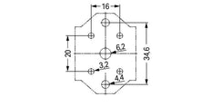 Wago Winsta Midi Mounting base Floor Column - 770-623 [10 Pieces]