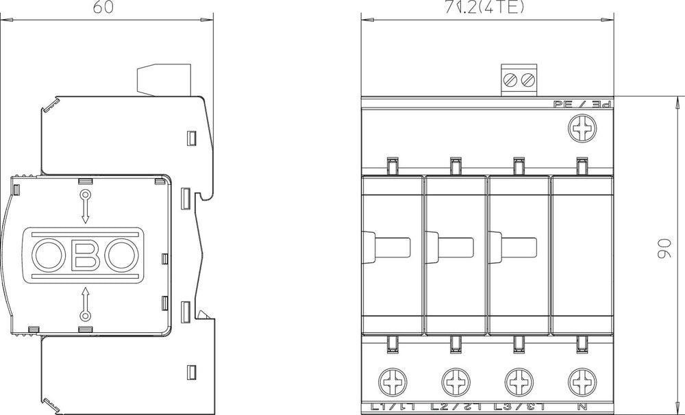 OBO V20 Mains Surge Protector - 5094765