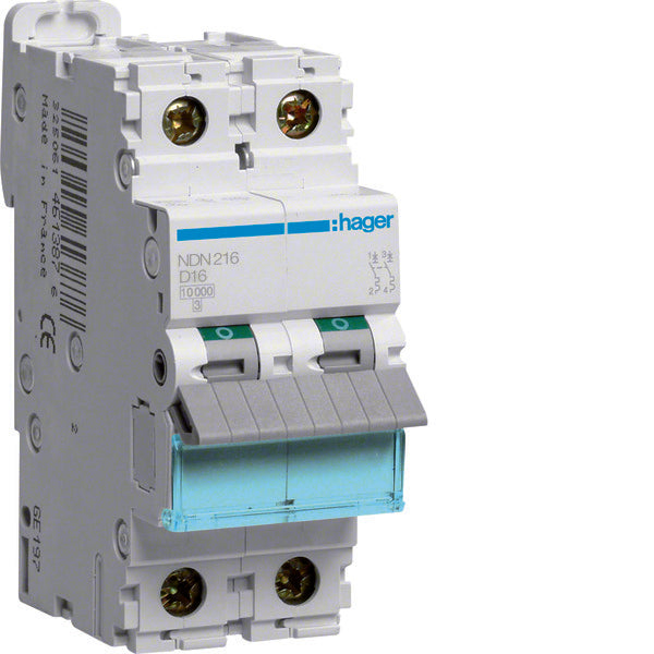 Hager NDN Circuit Breaker - NDN216