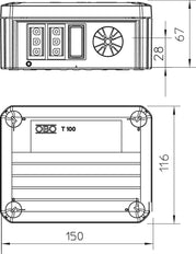 OBO T-Box Surface Mounted Box Wall/Ceiling - 2007811