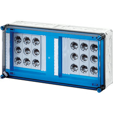 Hensel Mi 6x63A Fuse Box IP65 With 250A 5-Pole Rail - Mi 3480