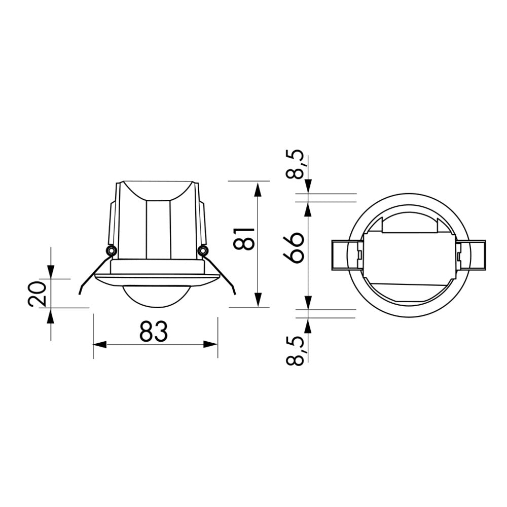 BEG Luxomat PD3N Ceiling Motion Sensor 10M Range - 92198