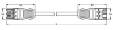 Wago Winsta Midi Patch Cord Adjustable Building Installation - 771-9973/006-305