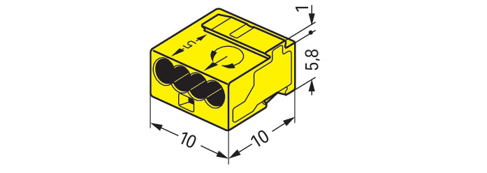 Wago Micro Welding clamp - 243-504 [100 Pieces]