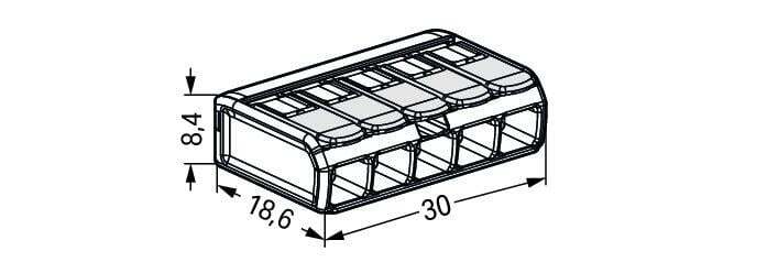Wago 221 Weldclamp - 221-485 [25 Pieces]