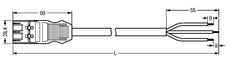 Wago 774 Patch Cable Adjustable Building Installation - 771-9393/267-601