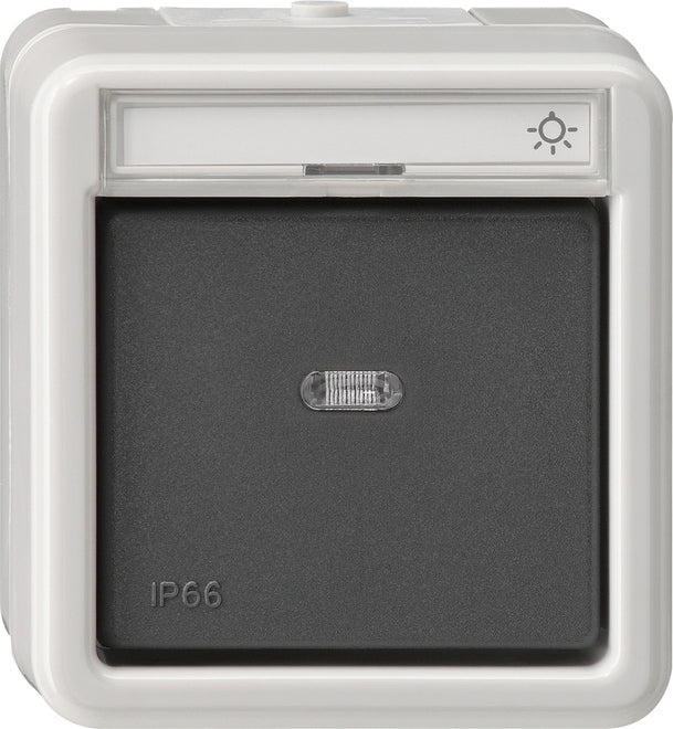 Gira Watertight Surface-Mounted Push Button - 015631