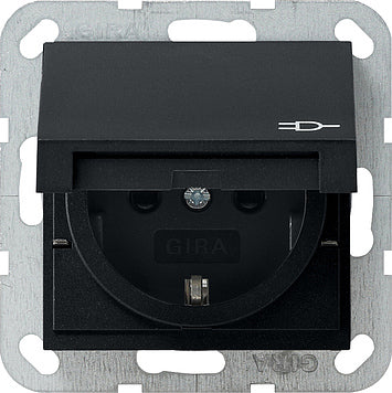 Gira System 55 Wall Socket Outlet (WCD Switchgear) - 0414005