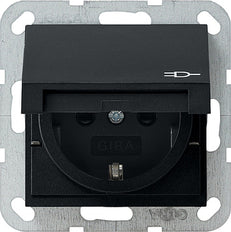 Gira System 55 Wall Socket Outlet (WCD Switchgear) - 0414005