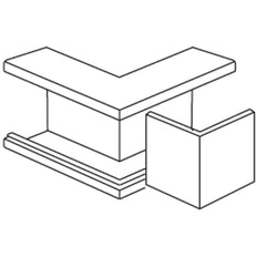 Stago WG 3000 Inner Corner Piece Wall channel - INS5551203