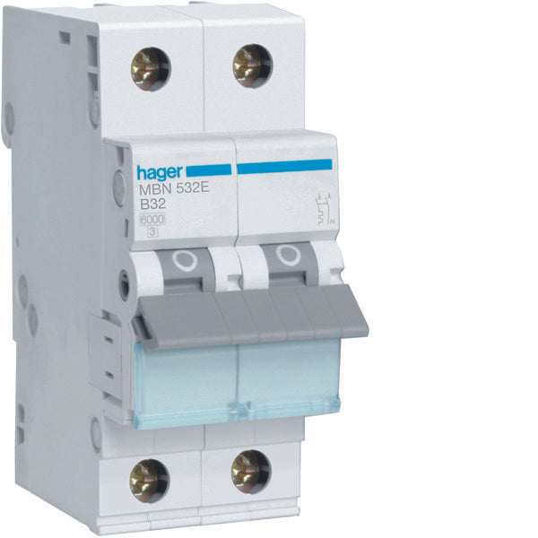 Hager MBN Circuit Breaker - MBN532E