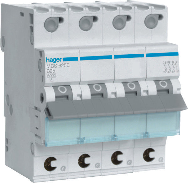 Hager Quickbusbar Circuit Breaker - MBS625E