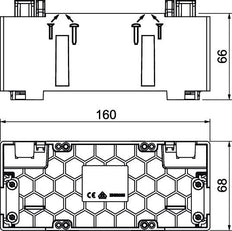 Rehau by OBO SIGNA Mounting Box Wall channel - 6133579