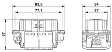 Phoenix Contact HC Contact Block For rectangular Connector - 1407731