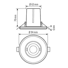 ESYLUX Flat Motion Switch (Complete) - EP10428555