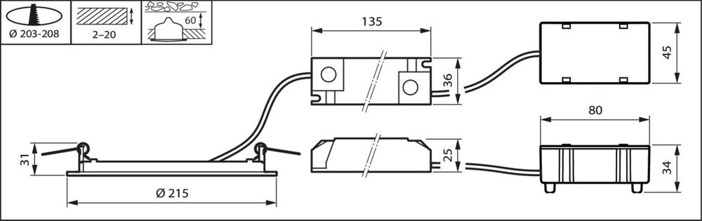 Philips Coreline Downlight/spotlight/floodlight - 33950499