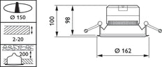 Philips Coreline Downlight/spotlight/floodlight - 32597200
