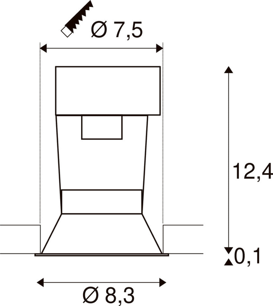 SLV Horn Downlight/Spotlight/Floodlight - 112910
