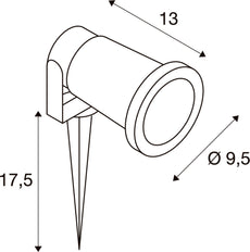 SLV Nautilus Garden/footpath Lighting Fixture - 227410