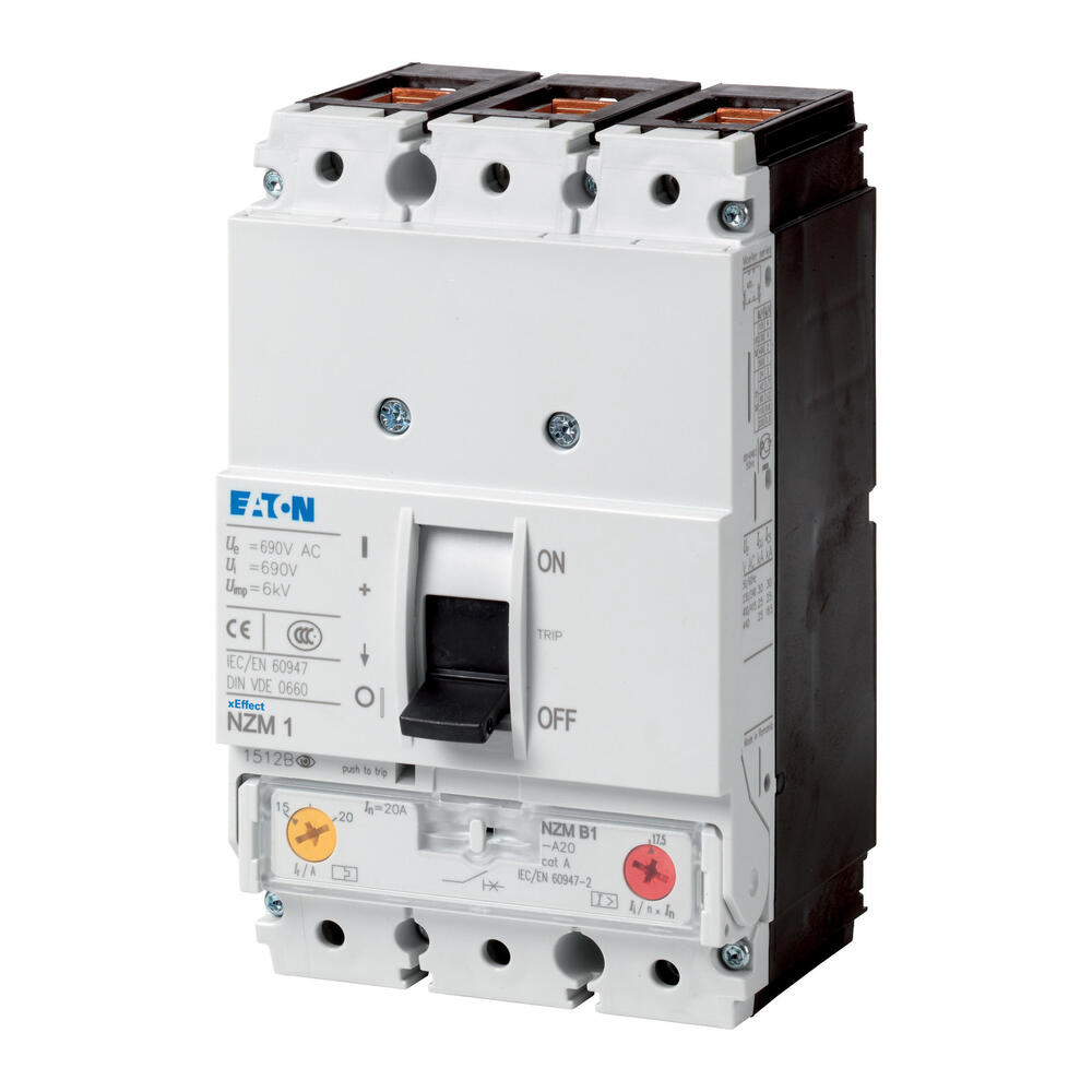 Eaton Circuit Breaker 3P 50A 25KA UL IEC NZMB1-A50-NA - 272254