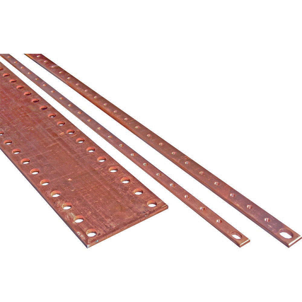 Eaton Copper Rail 30x10 M8 Thread 1000mm 573A - 289867 [4 Pieces]