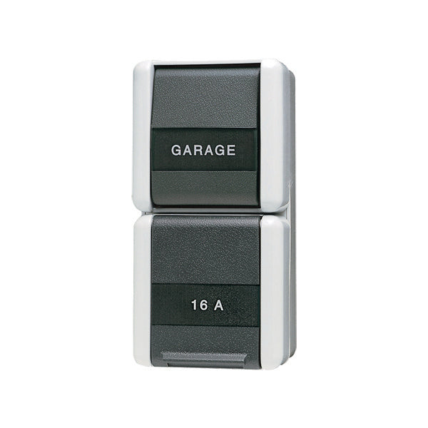 Jung Combination Switch WG800 With Text Box And Protection Contact - 876NAW