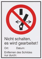 Dehn Warning Sign Material Magnetic Plastic - 700054