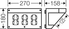Hensel Enyst Connection Box 6x16A 230V 270mm Width - FP CB 218