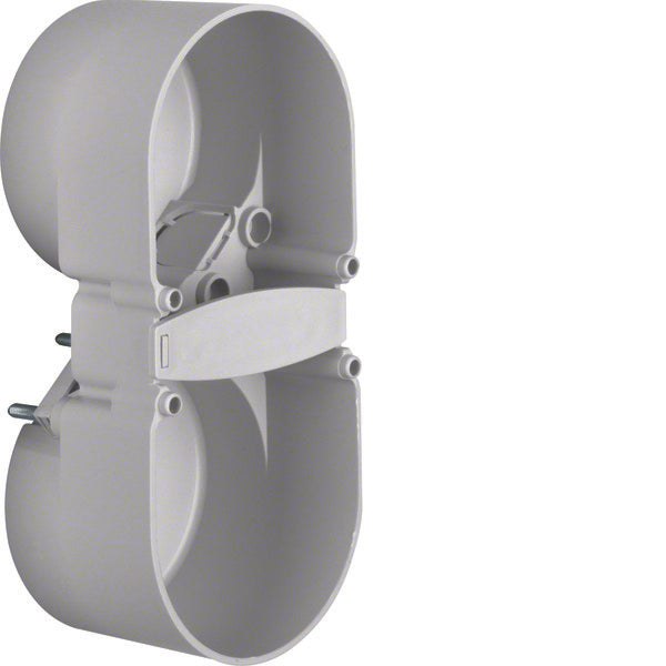 Hager Berker Integro 2-Gang Contact Protection Box Grey - 9191501